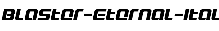 Blaster Eternal Italic.ttf