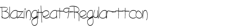 BlazingHeat9 ttcon Regular.ttf