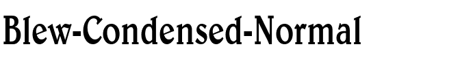 Blew Condensed Normal.ttf
