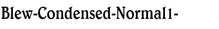 Blew-Condensed Normal.ttf