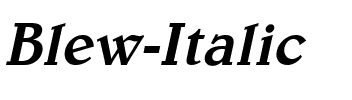 Blew Italic.ttf