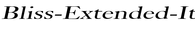 Bliss Extended Italic.ttf