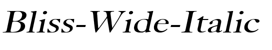 Bliss Wide Italic.ttf