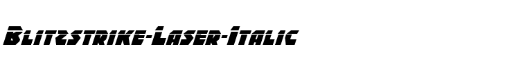 Blitzstrike Laser Italic Italic.ttf