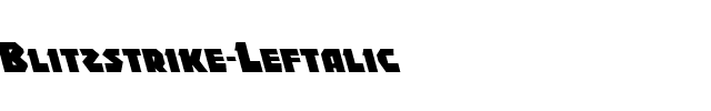 Blitzstrike Leftalic Italic.ttf