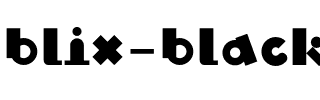 Blix Black Regular.otf
