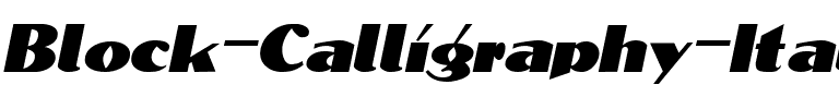 Block-Calligraphy  Italic.ttf