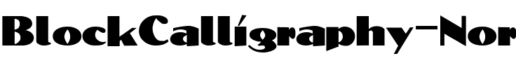 BlockCalligraphy  Normal.ttf