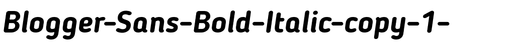 Blogger Sans Bold Italic.ttf
