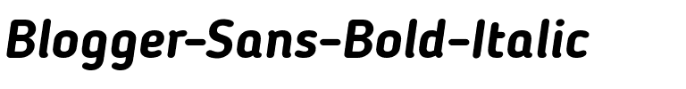 Blogger Sans Bold Italic.ttf