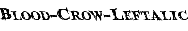 Blood Crow Leftalic Italic.ttf