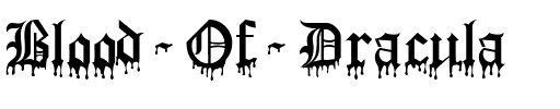 Blood Of Dracula Regular.ttf