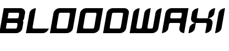 BloodWax Medium Italic.ttf