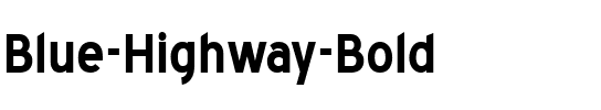 Blue Highway Bold.ttf
