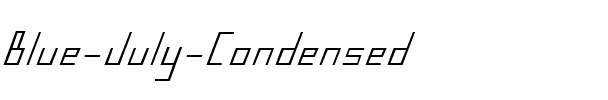 Blue July Condensed Condensed.ttf
