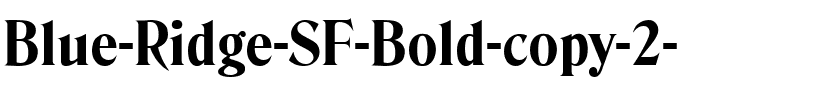 Blue Ridge SF Bold.ttf
