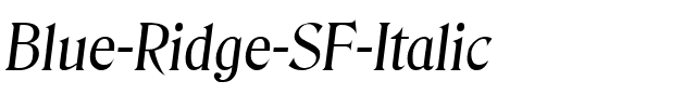 Blue Ridge SF Italic.ttf