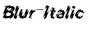 Blur  Italic.ttf