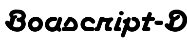 Boascript DB Medium.ttf