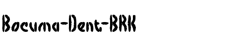 Bocuma Dent BRK Normal.ttf