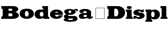 Bodega Display SSi Regular.ttf