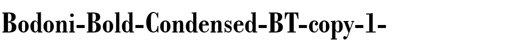 Bodoni BdCn BT Bold.ttf
