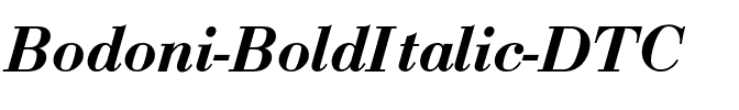 Bodoni-BoldItalic-DTC Regular.ttf