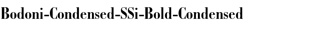 Bodoni Condensed SSi Bold Condensed.ttf