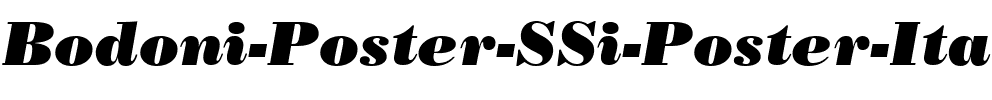 Bodoni Poster SSi Poster Italic.ttf