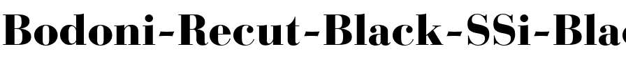 Bodoni Recut Black SSi Black.ttf