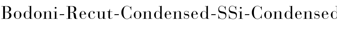 Bodoni Recut Condensed SSi Condensed.ttf