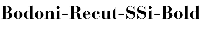Bodoni Recut SSi Bold.ttf