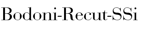 Bodoni Recut SSi Regular.ttf