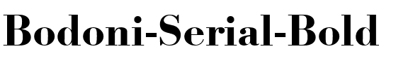 Bodoni-Serial Bold.ttf