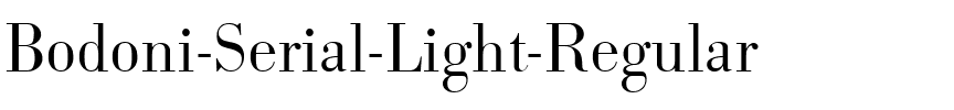 Bodoni-Serial-Light Regular.ttf