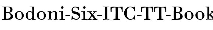 Bodoni Six ITC TT Book.ttf