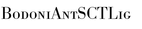 BodoniAntSCTLig Regular.ttf