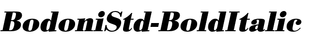 BodoniStd BoldItalic.ttf