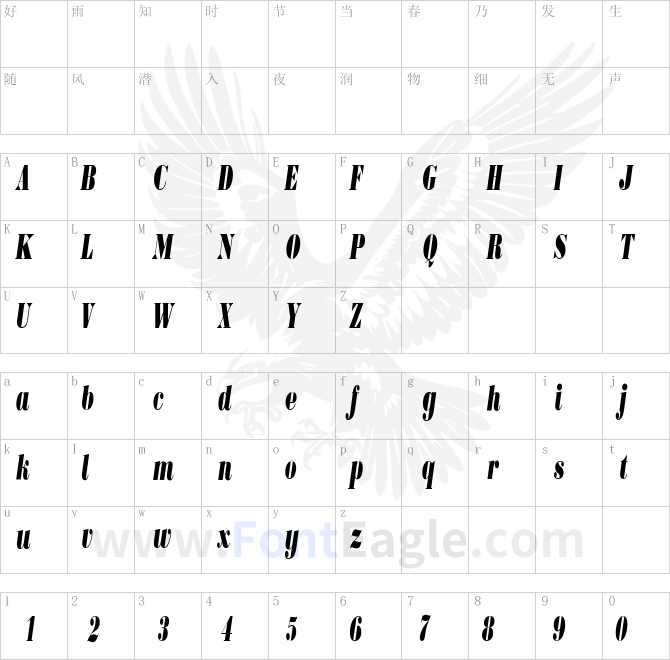 BodoniUltraFLFCond-Italic