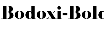 Bodoxi-Bold Regular.ttf