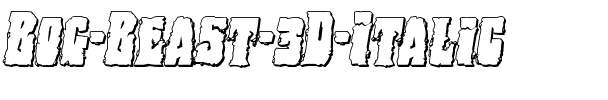 Bog Beast 3D Italic Italic.ttf