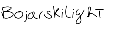 BojarskiLight Light.ttf