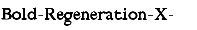 Bold Regeneration X  Regular.ttf