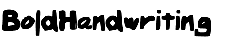 BoldHandwriting BoldHandwriting.ttf