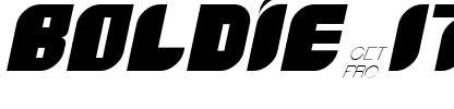 Boldie Italic Italik.ttf