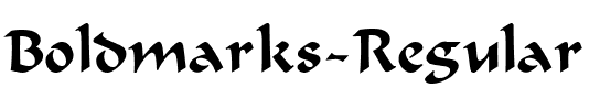 Boldmarks Regular.ttf
