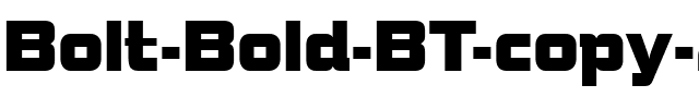 Bolt Bd BT Regular.ttf
