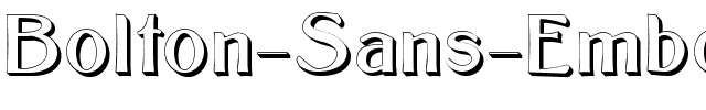 Bolton Sans Embossed Regular.ttf