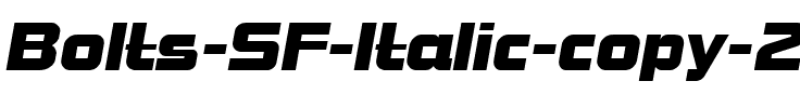 Bolts SF Italic.ttf