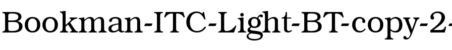 BookmanITC Lt BT Light.ttf